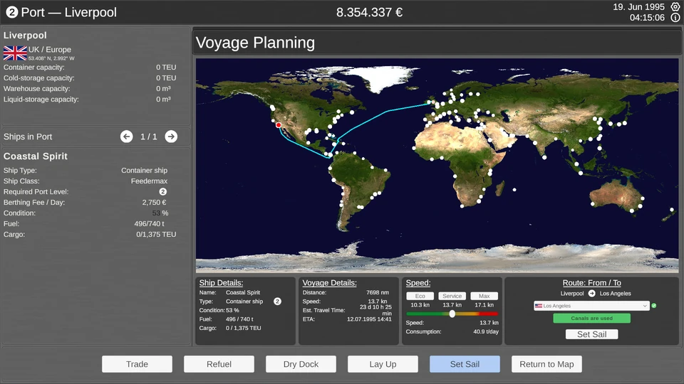 Jede Reise durchrechnen – Ocean Cargo Manager